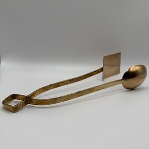 VTG Brass Serving Tongs Spoon Spatula Combo Buffet Appetizer Server Gold Tone